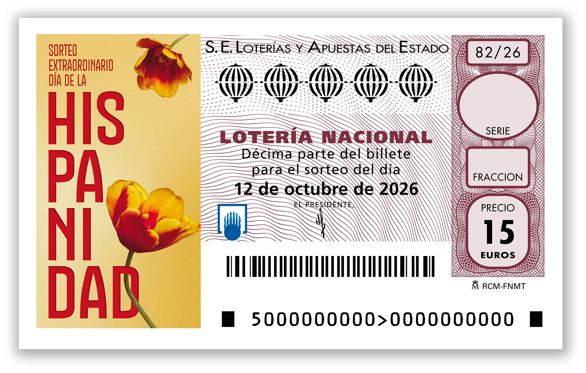 D&eacute;cimo sorteo extraordinario d&iacute;a de la hispanidad